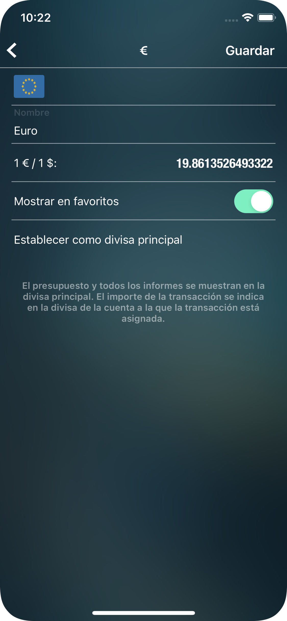 Money Tracker - Convertidor de divisa - iPhone