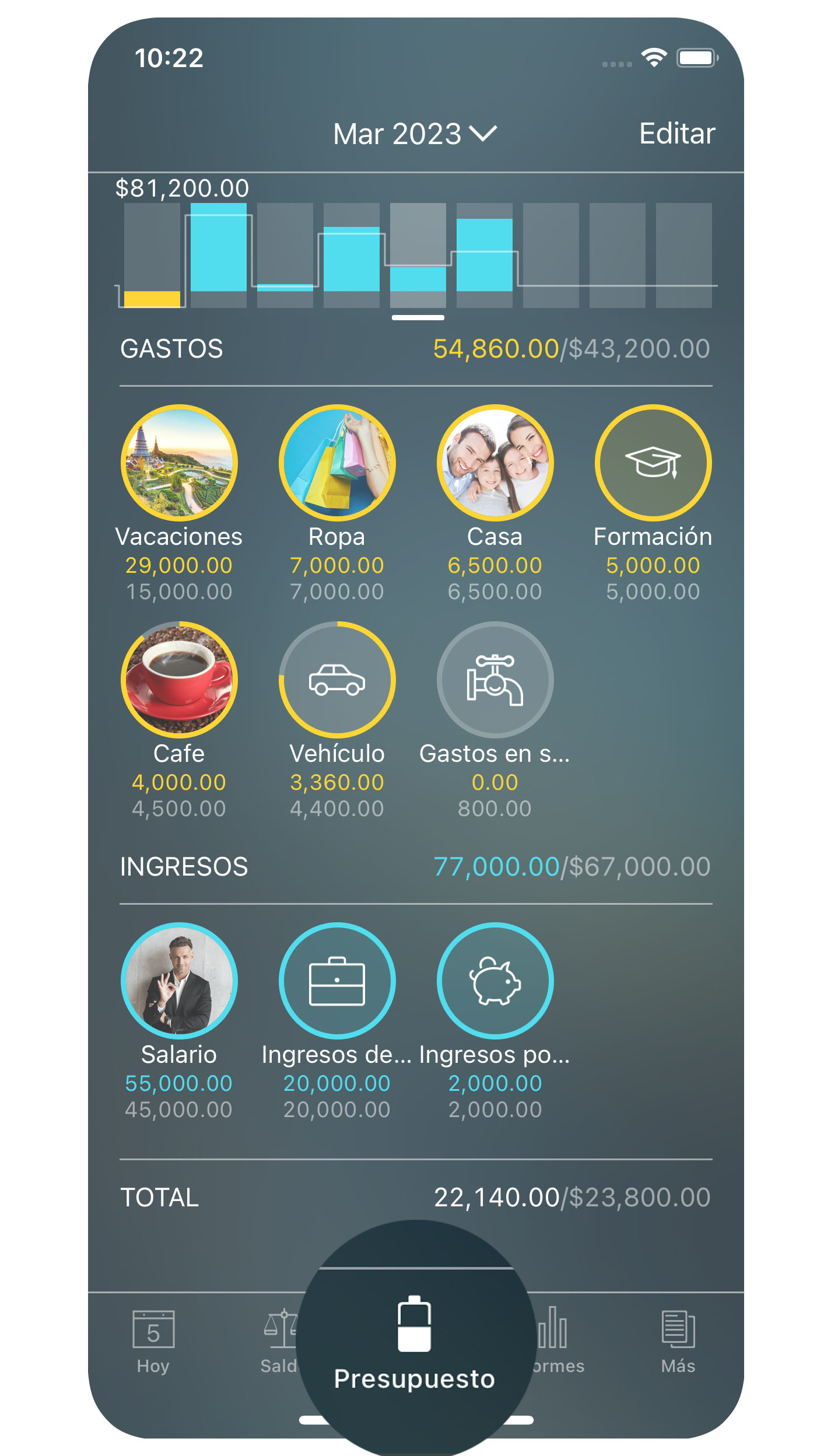 Money Tracker - Presupuesto - iPhone