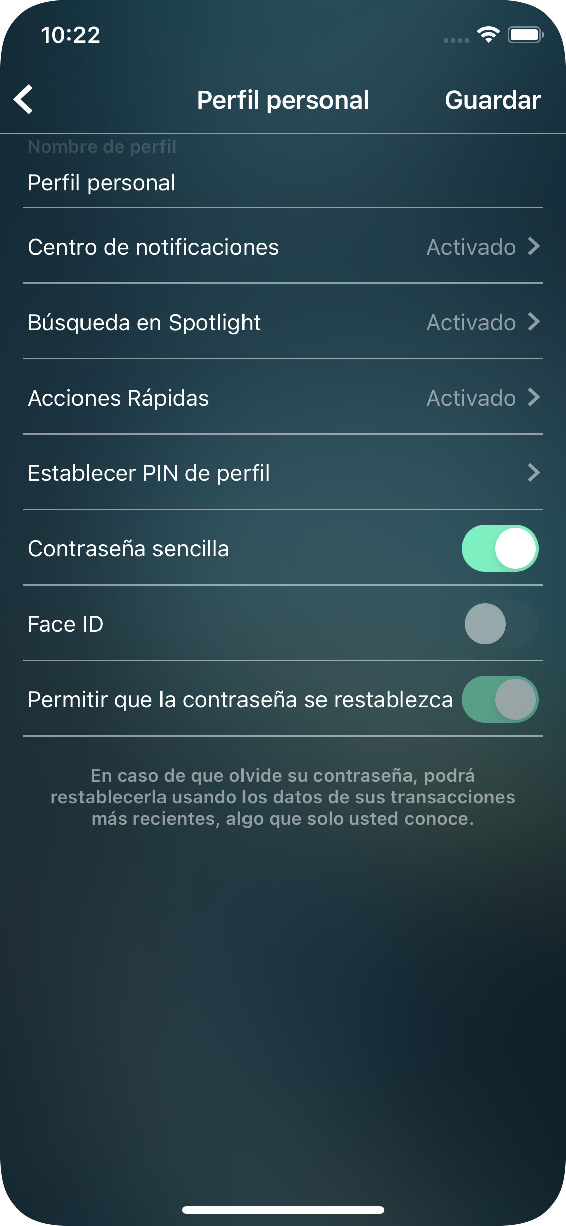 Money Tracker - Password de proteccion - iPhone