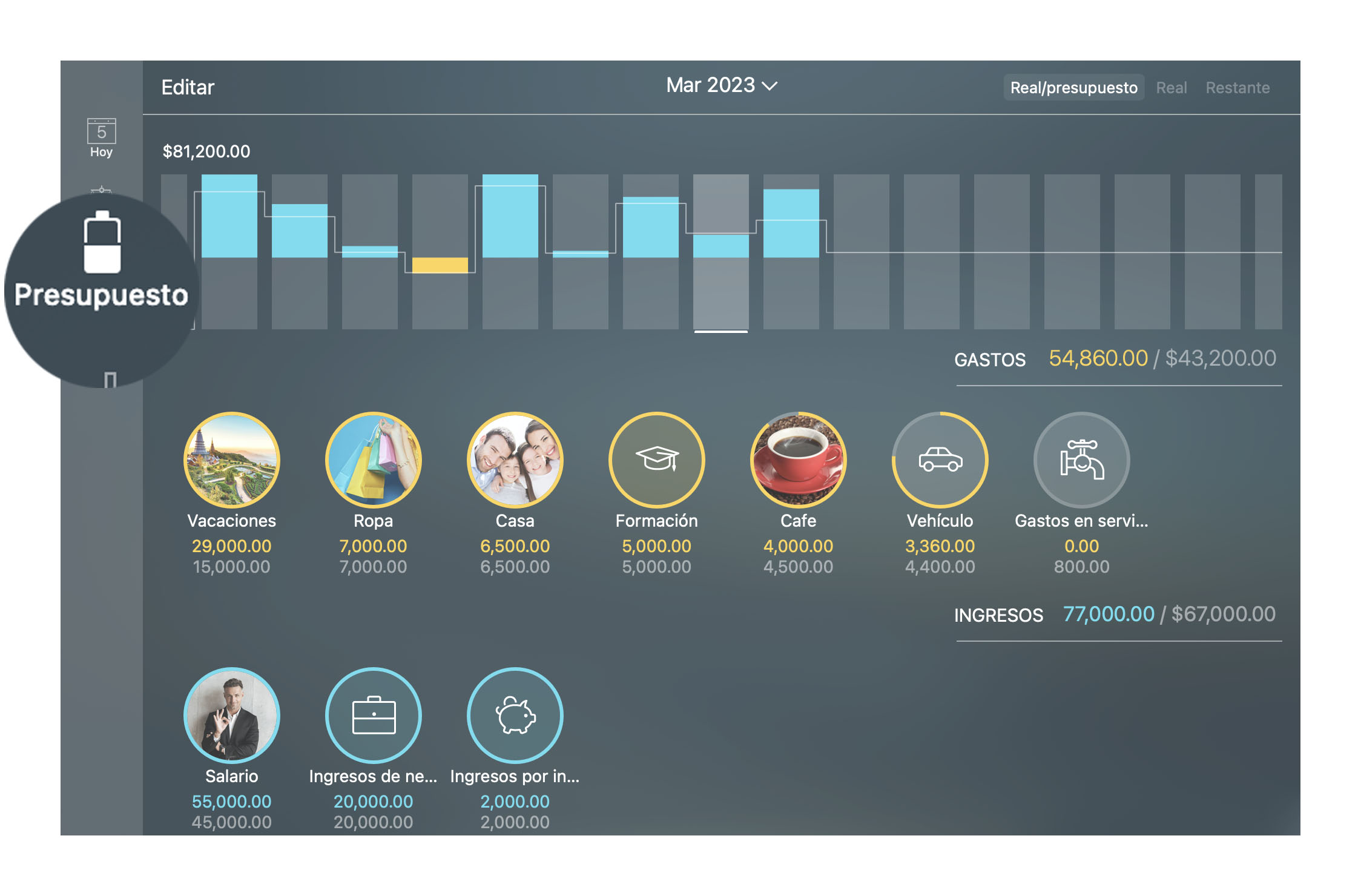 Money Tracker - Presupuesto - Mac