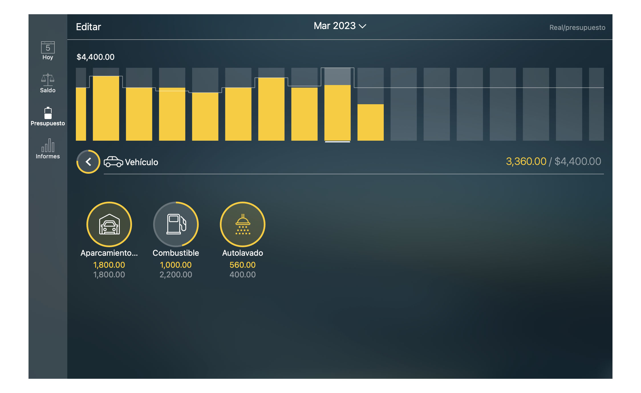Money Tracker - Categorias, subcategorias - Mac