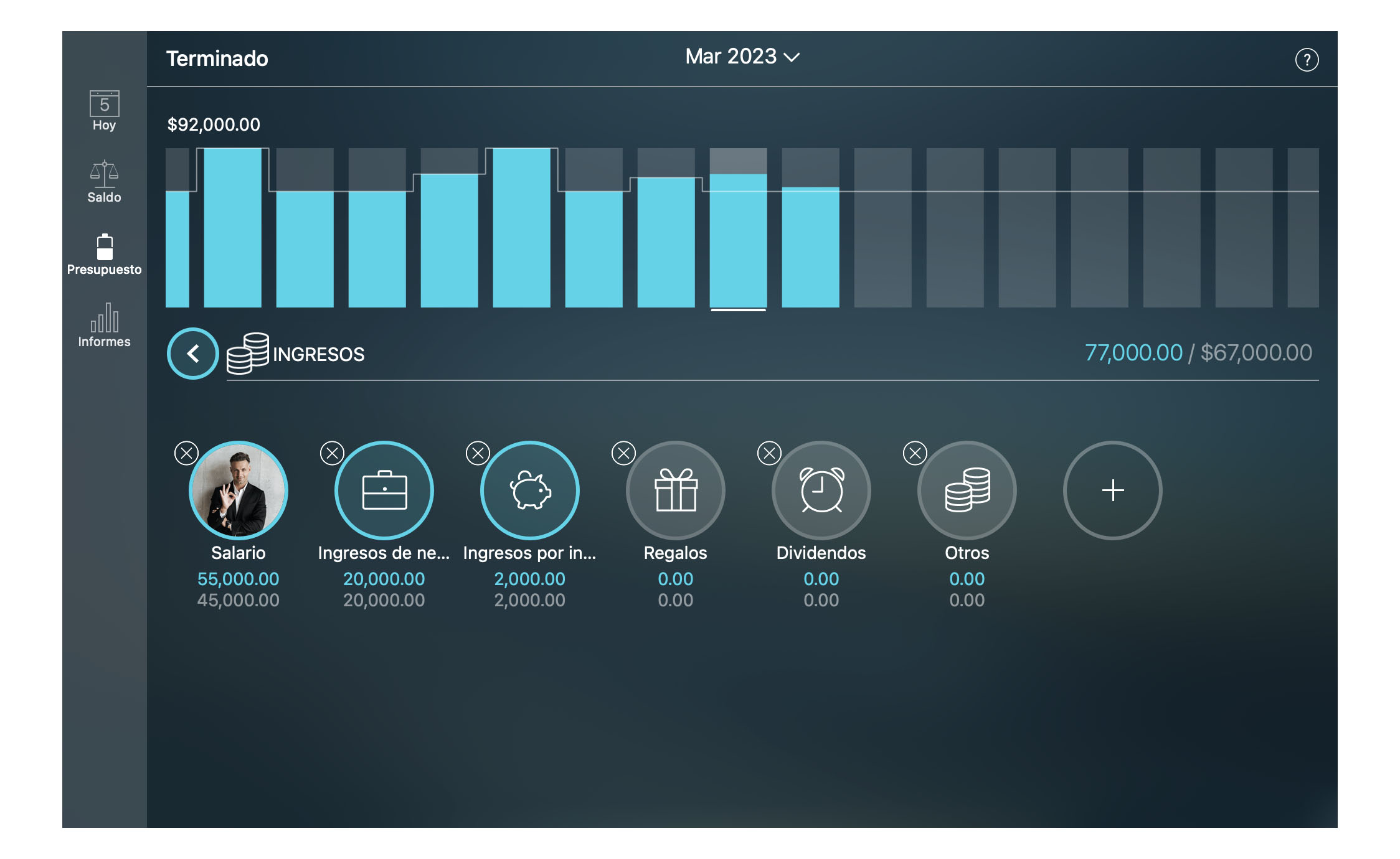 Money Tracker - La creación de un Presupuesto - Mac