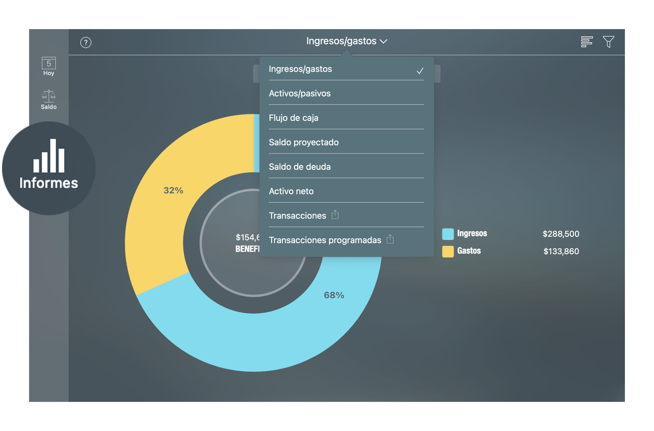Money Tracker - Informes - Mac