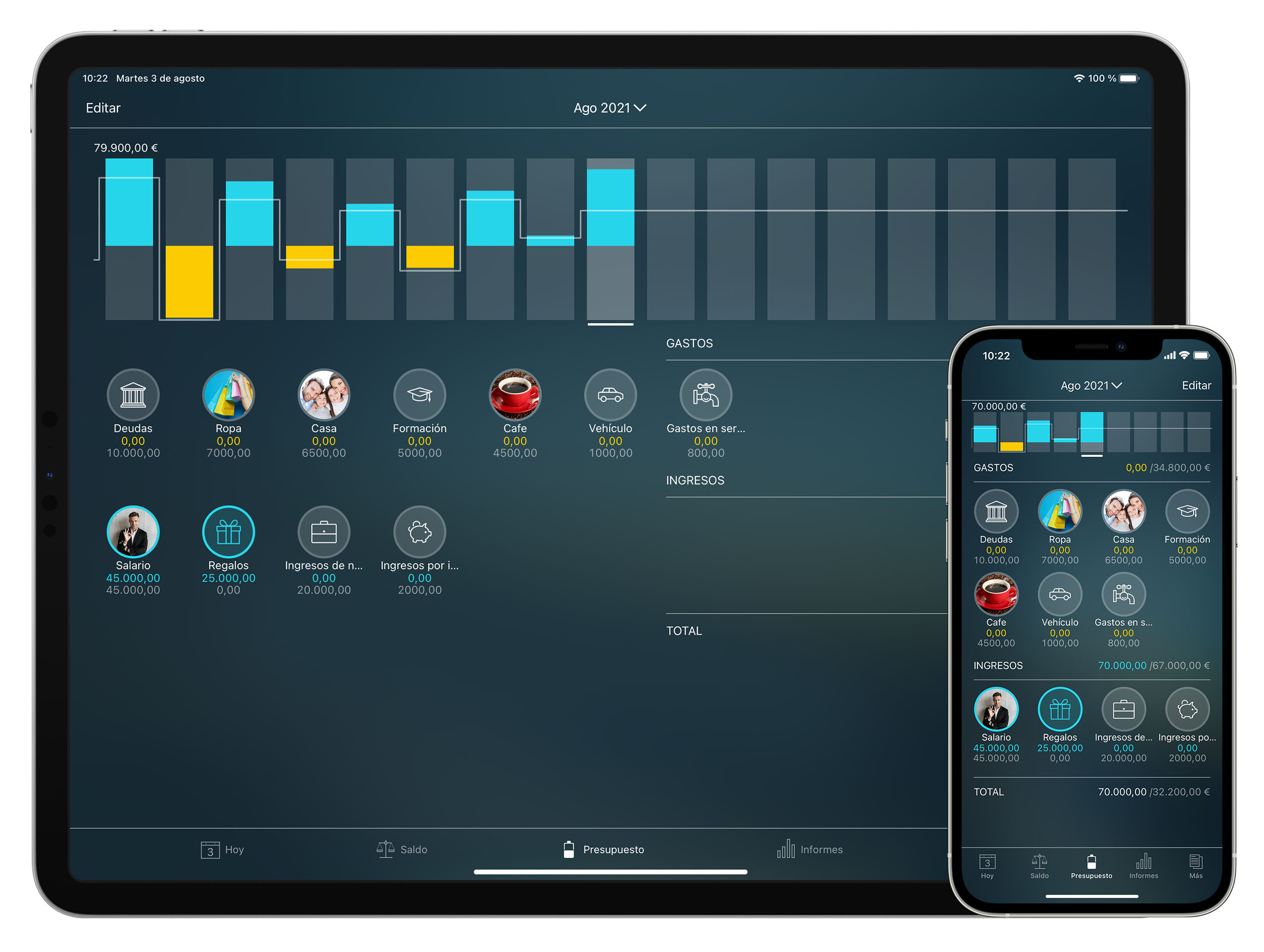 Money Tracker - Presupuestos